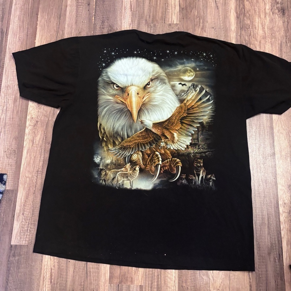 Wildlife Eagle Graphic Tee - Black - Picture 3 of 3